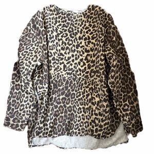 Leopard Print PULLOVER BLOUSE